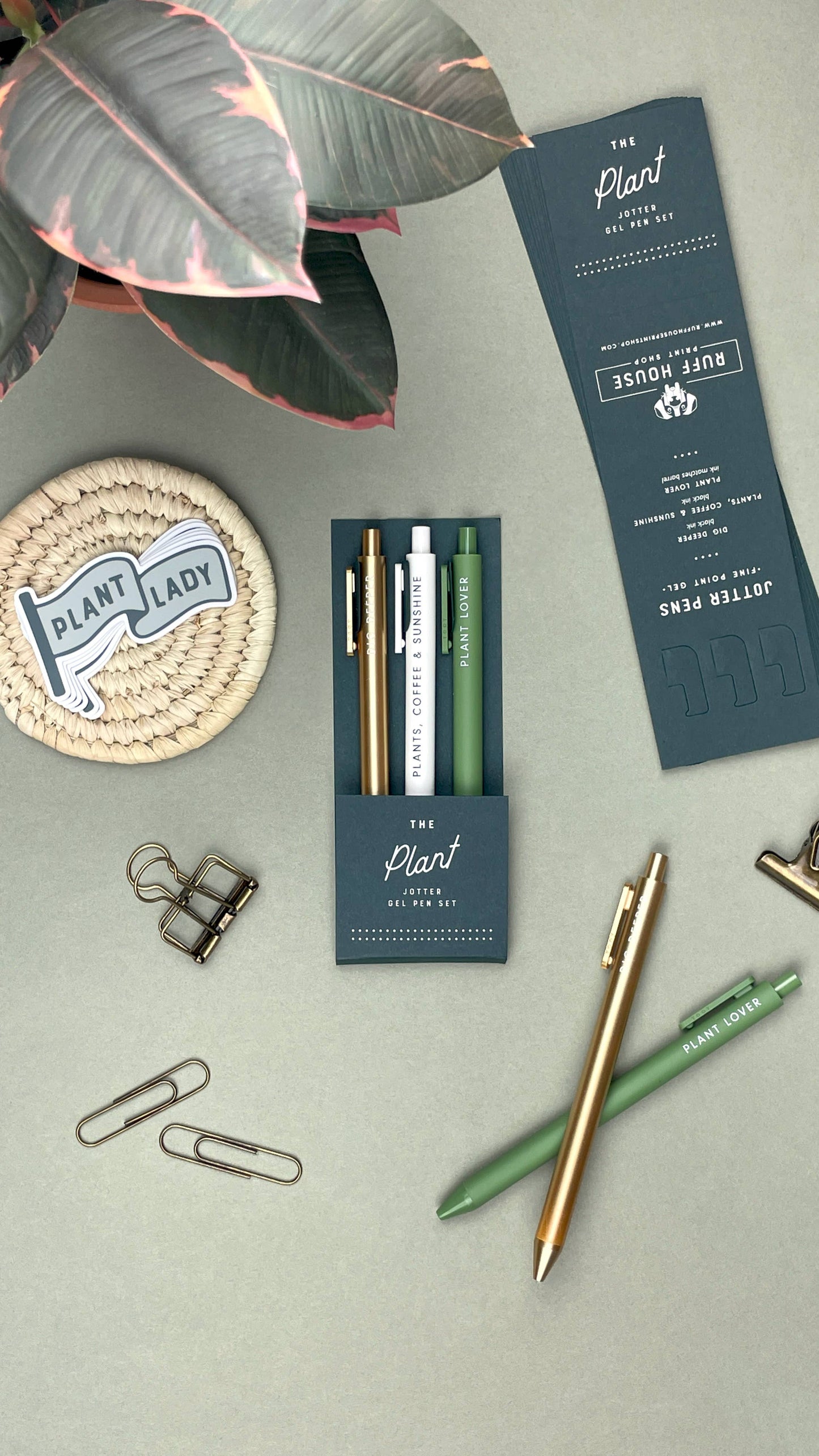 Plant Jotter Gel Pen: Set of 3