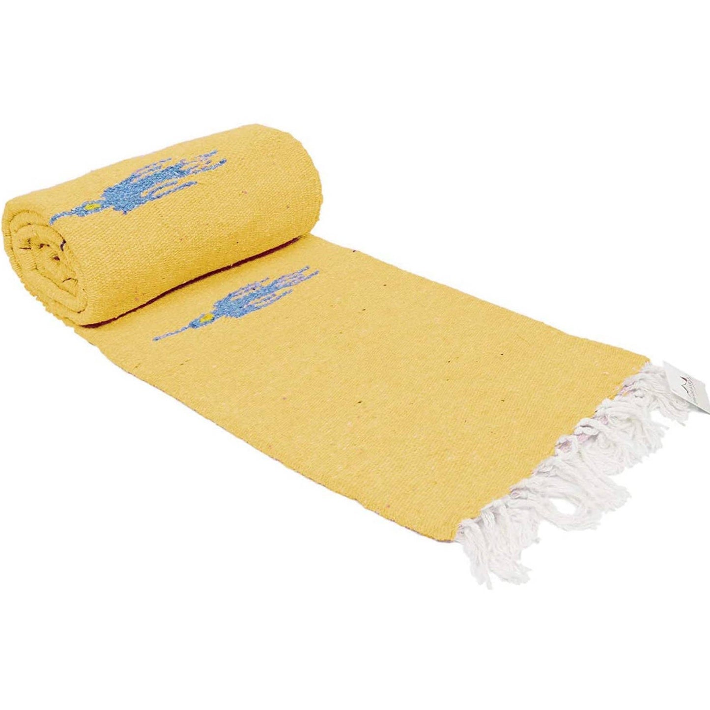 Yellow Thunderbird Baja Yoga Blanket