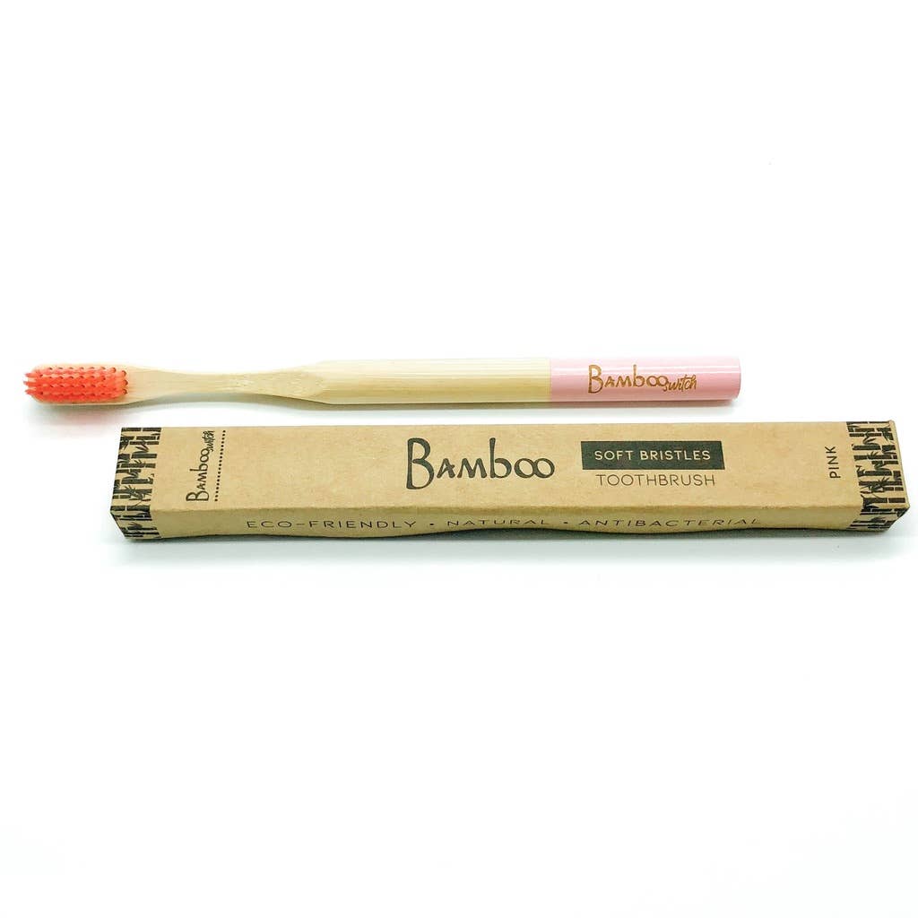 Adult Bamboo Toothbrush : White