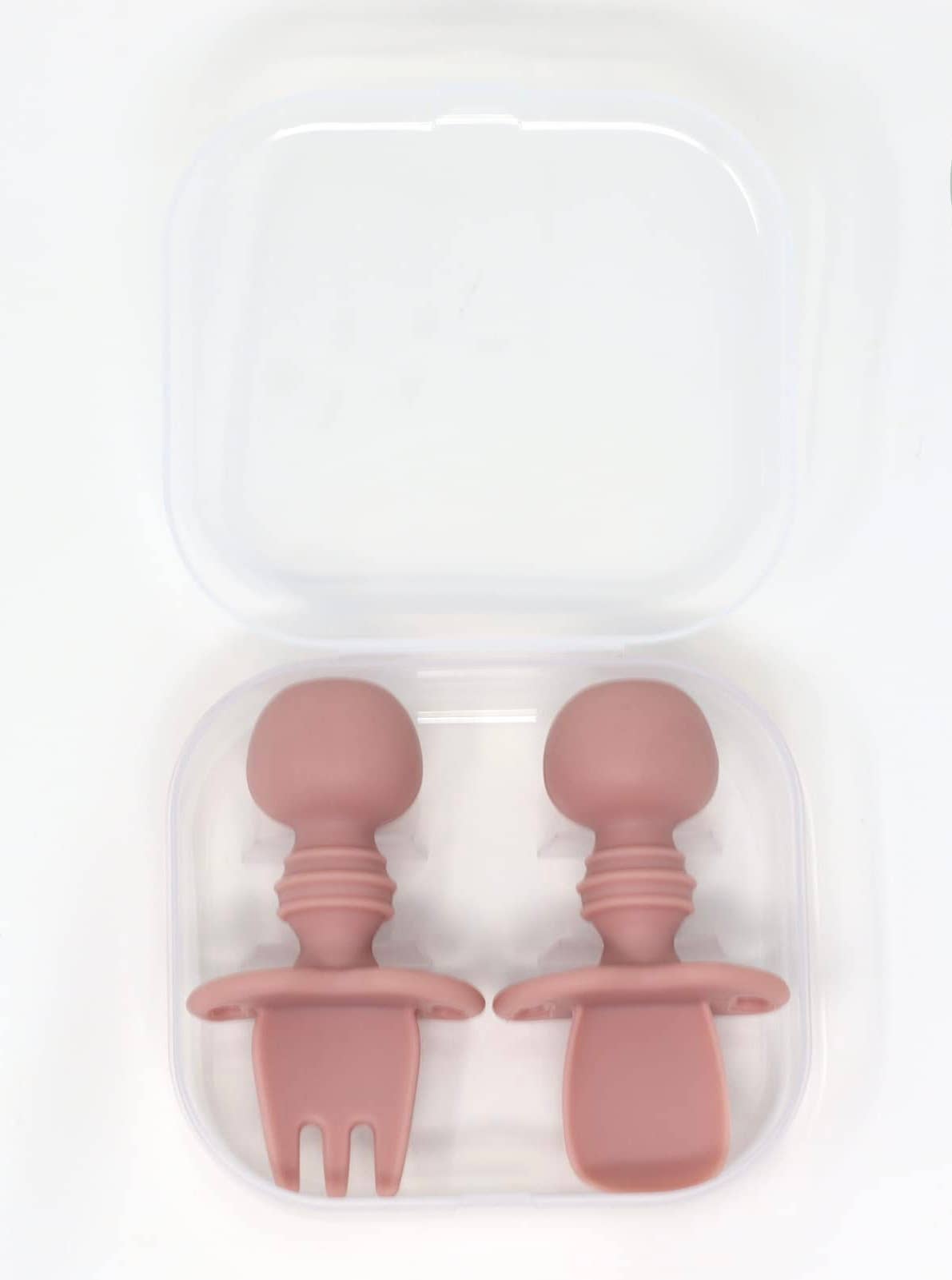 Mini Utensil Set with Travel Case: Pebble