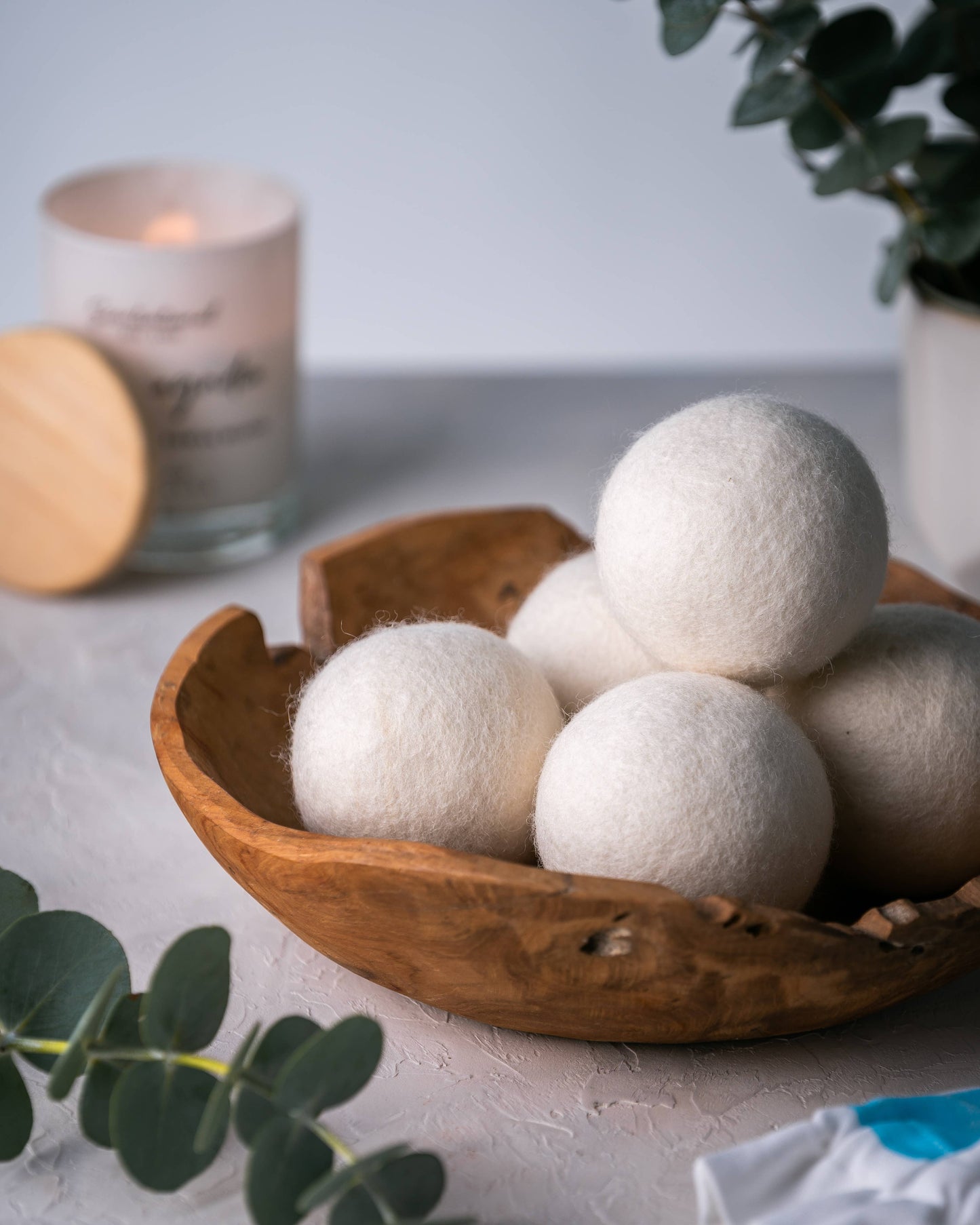 Wool Dryer Balls - Set of 3: Gray