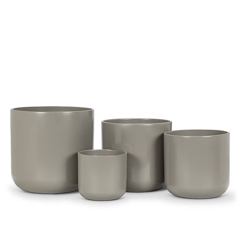 Xlg Classic Planter-Dk Grey-8"H