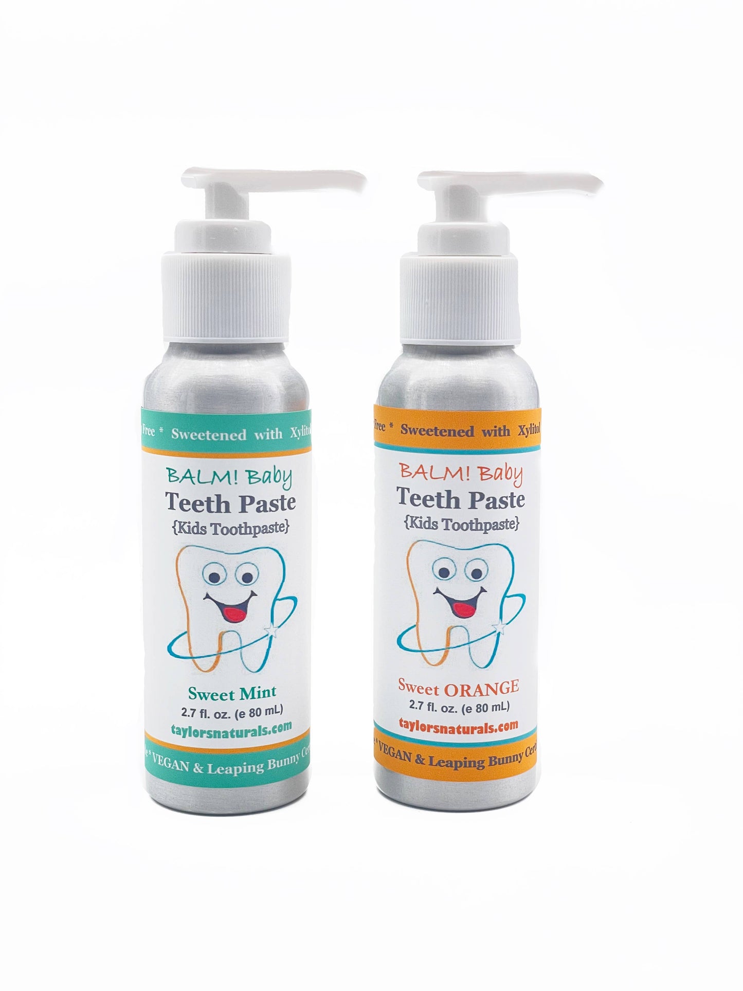 BALM! Baby - Teeth Paste Natural Kids Toothpaste w/ Pump: Sweet Orange