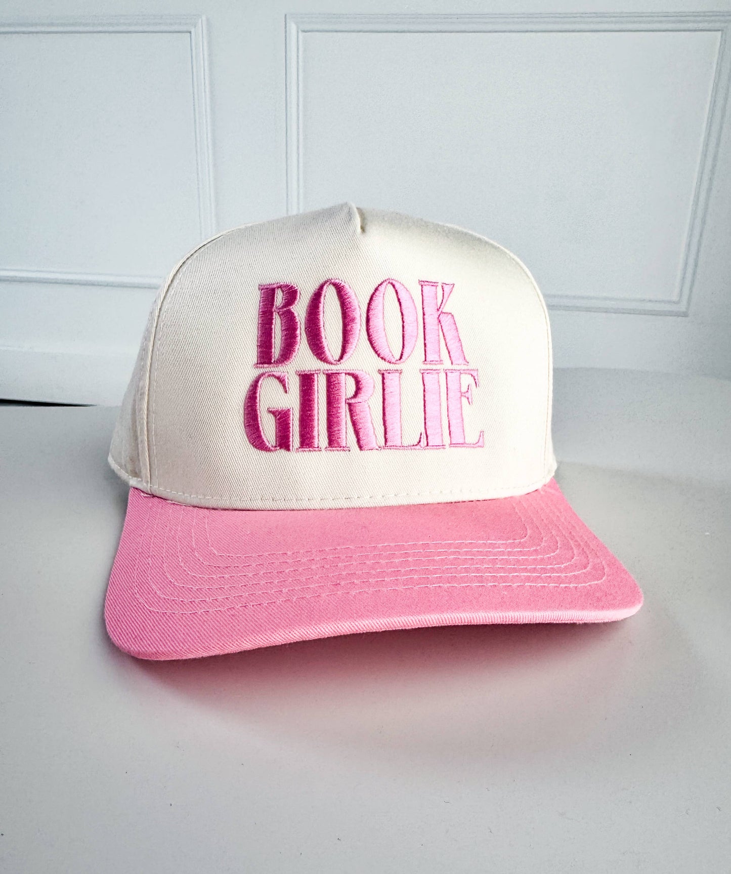 Book Girlie Vintage Embroidered Trucker Hat
