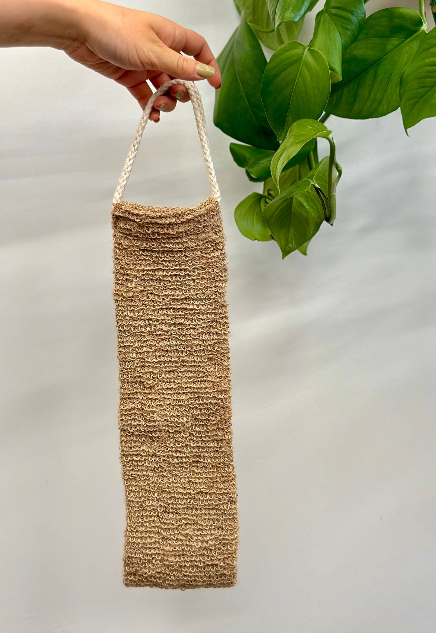 Natural Jute Back Strap with Cotton Cord