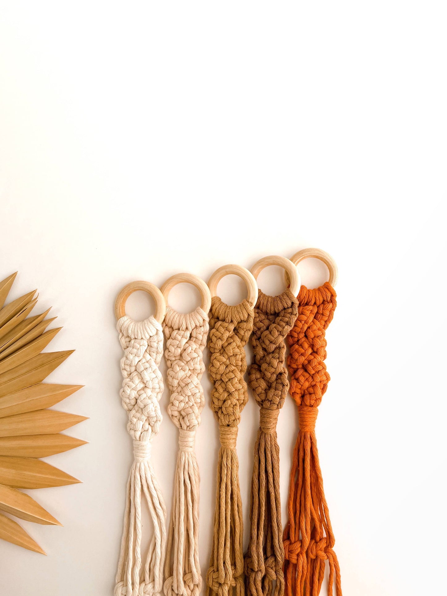 Macrame Hat Hanger | Wide Brim Hat Holder | Hat Rack: Natural