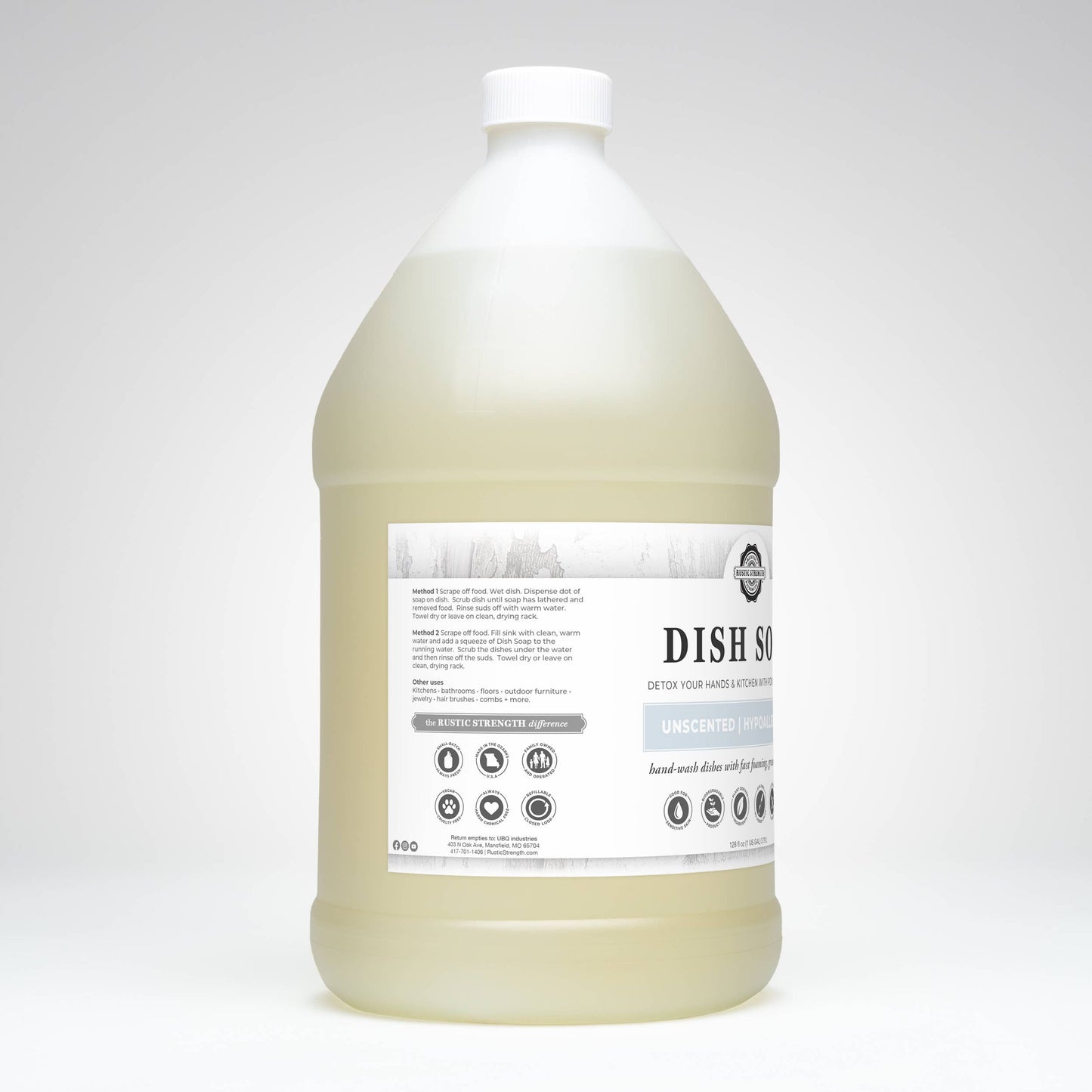 Bulk Refill Dish Soap | Sulfate Free - Soft on Skin | Powerful Cleaner: Grapefruit/Bergamot