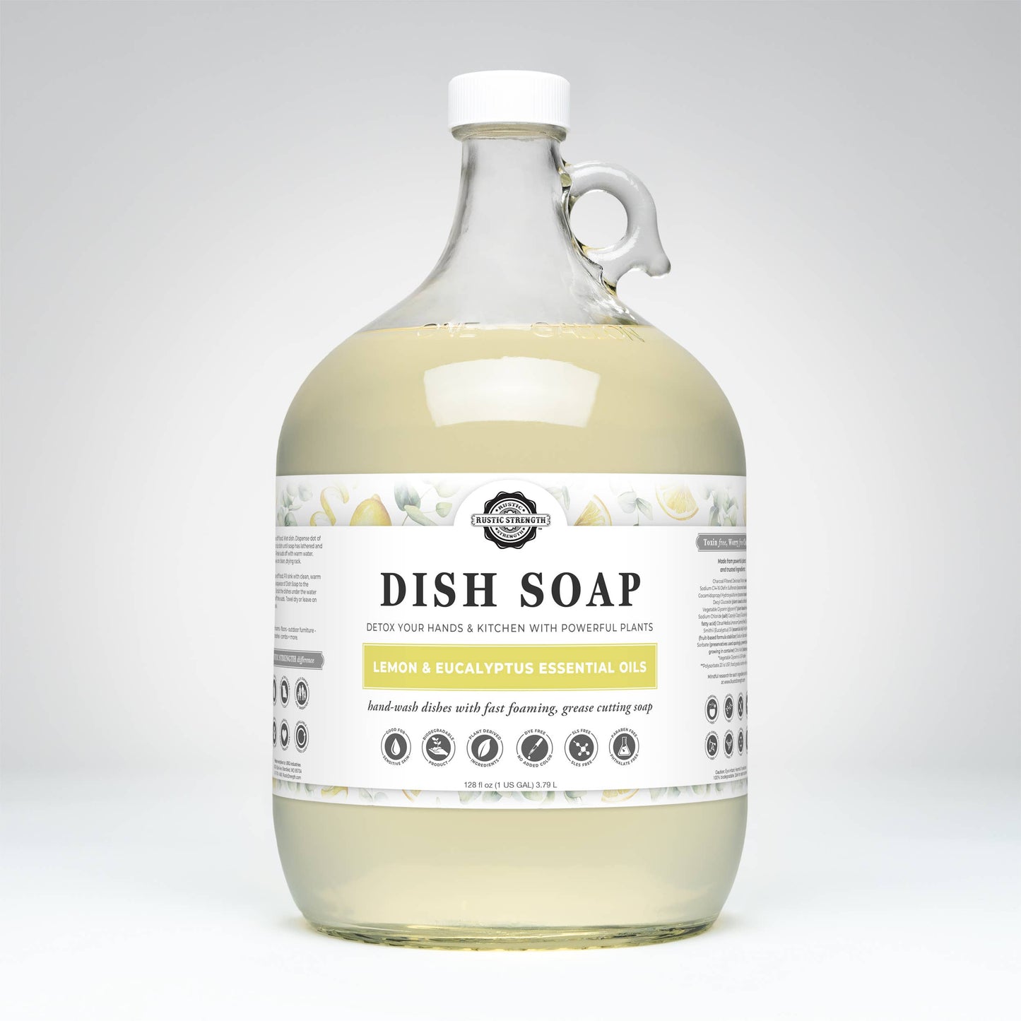 Bulk Refill Dish Soap | Sulfate Free - Soft on Skin | Powerful Cleaner: Grapefruit/Bergamot