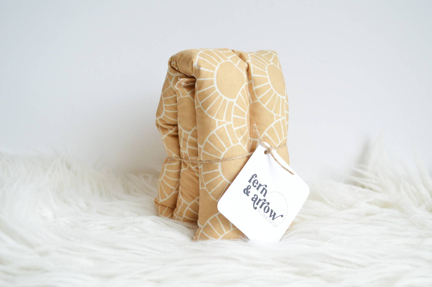 Boho Aromatherapy Neck Wrap - Small Mosaic Print: Rust