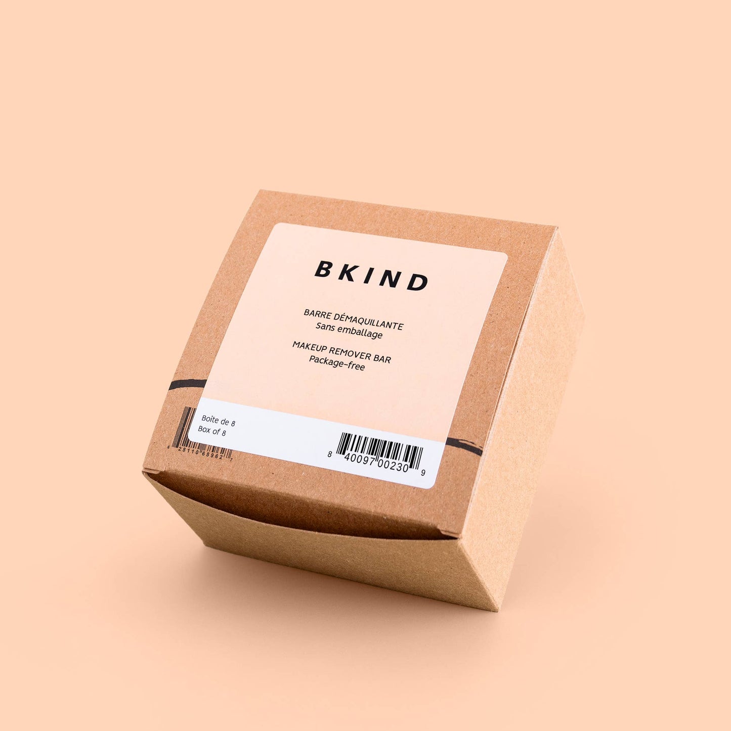Package-free makeup remover bar