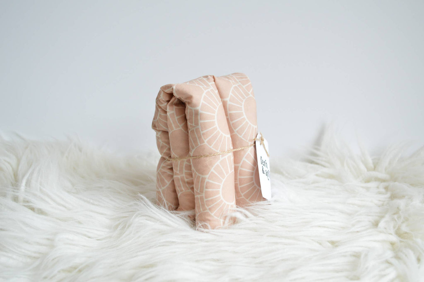 Boho Aromatherapy Neck Wrap - Small Mosaic Print: Pink