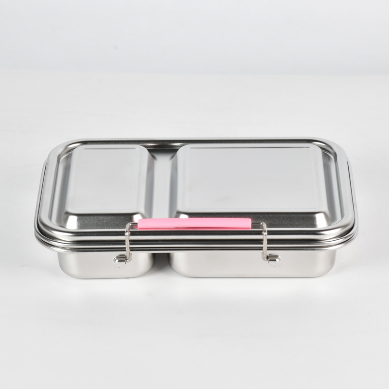 Lunch Box - Stainless Steel - Pink