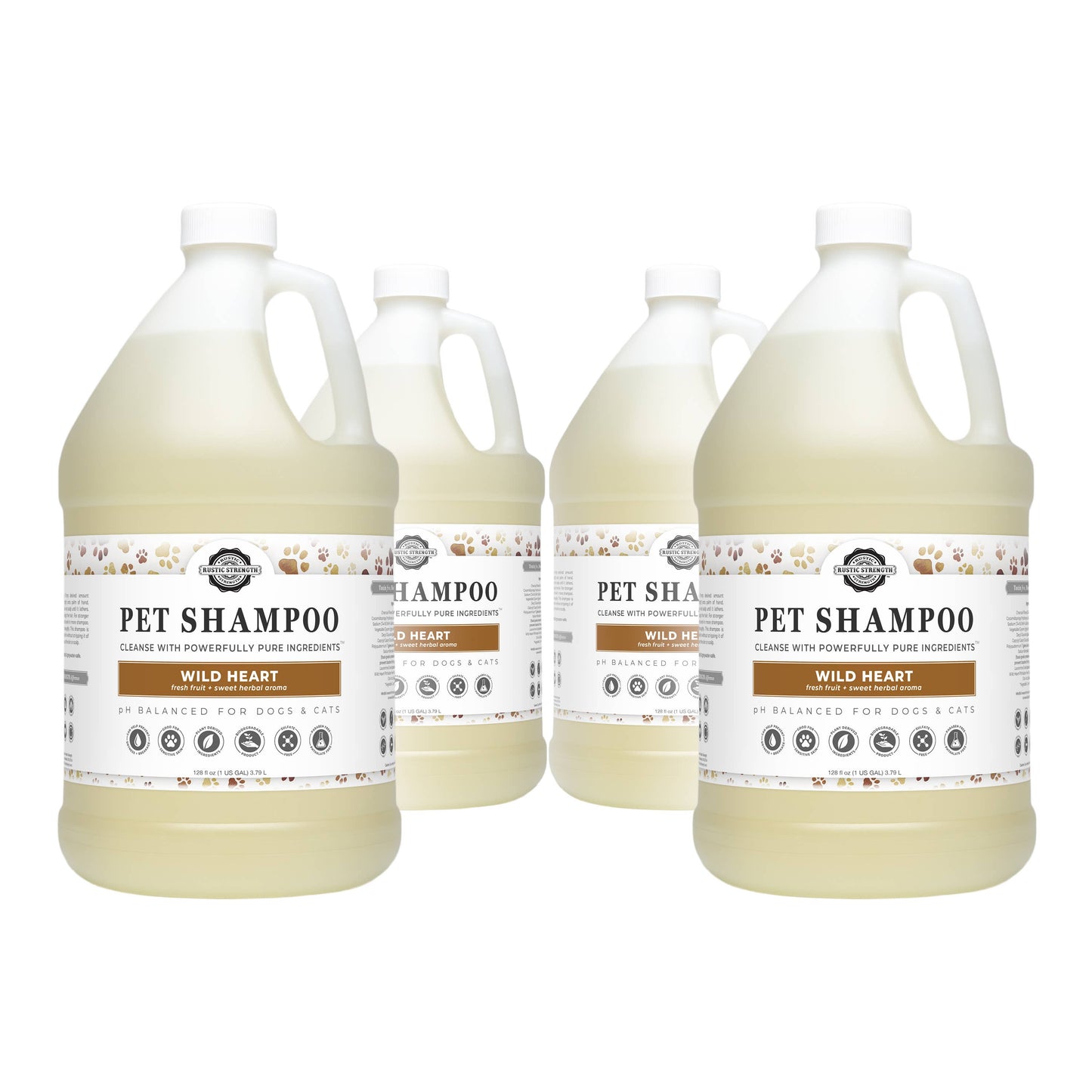 Pet Shampoo | Soothing + Deodorizing: Unscented | Hypoallergenic / Bulk Refill Gallon Glass Jug