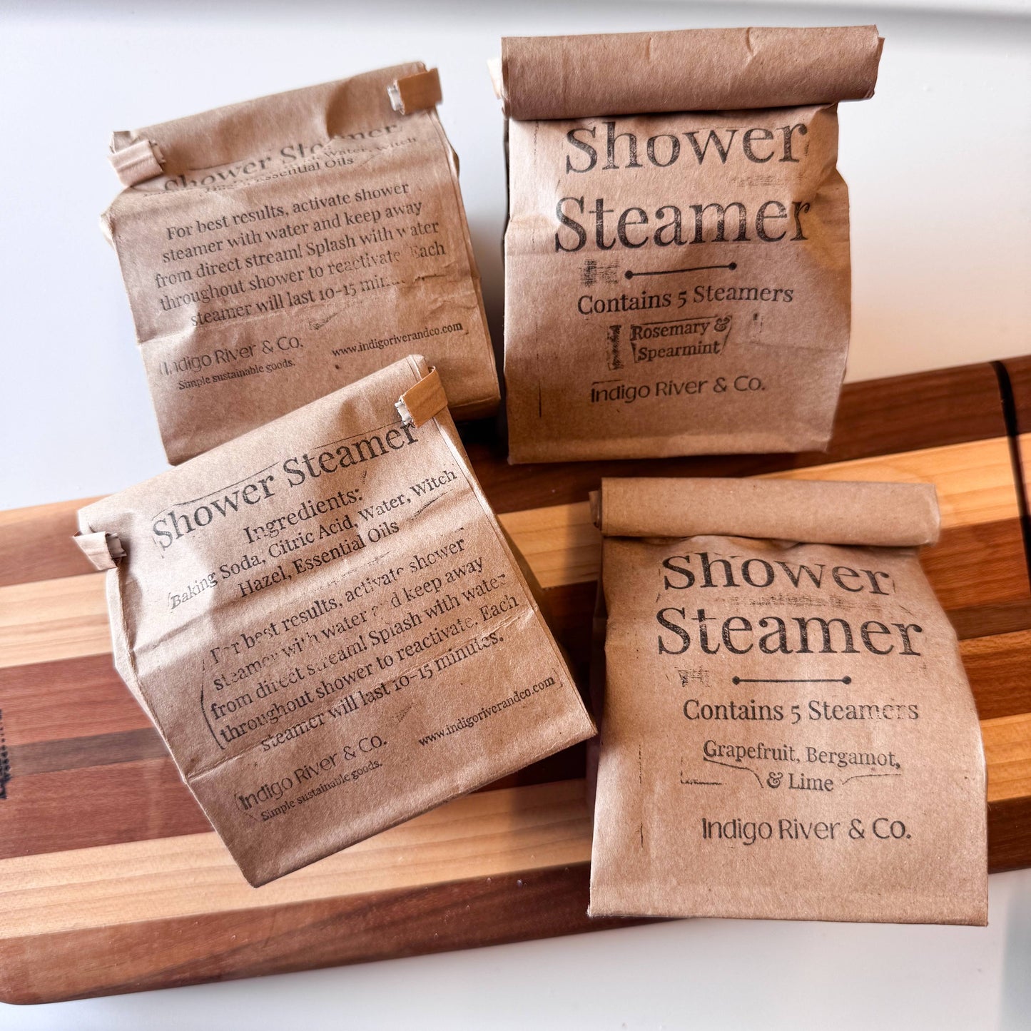 Shower Steamers -5 packs: Lavender & Lemon / 5 Pack Kraft Paper