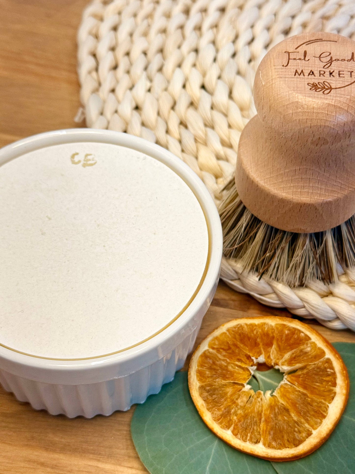 Small Solid Dish Soap in Bowl: Rosemary Mint