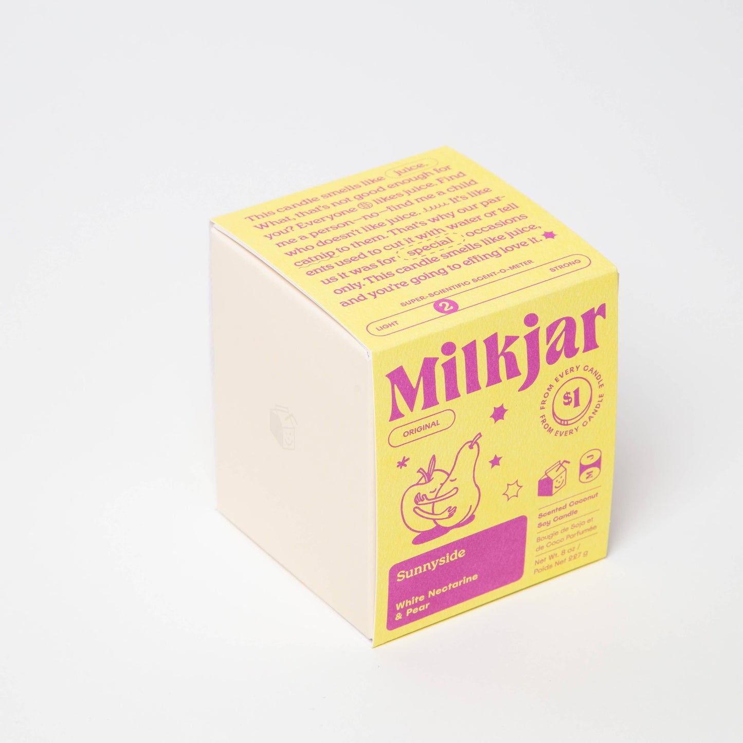 Sunnyside - Pear & Nectarine Coconut Soy 8 oz Candle