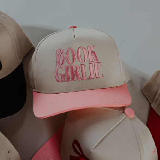 Book Girlie Vintage Embroidered Trucker Hat