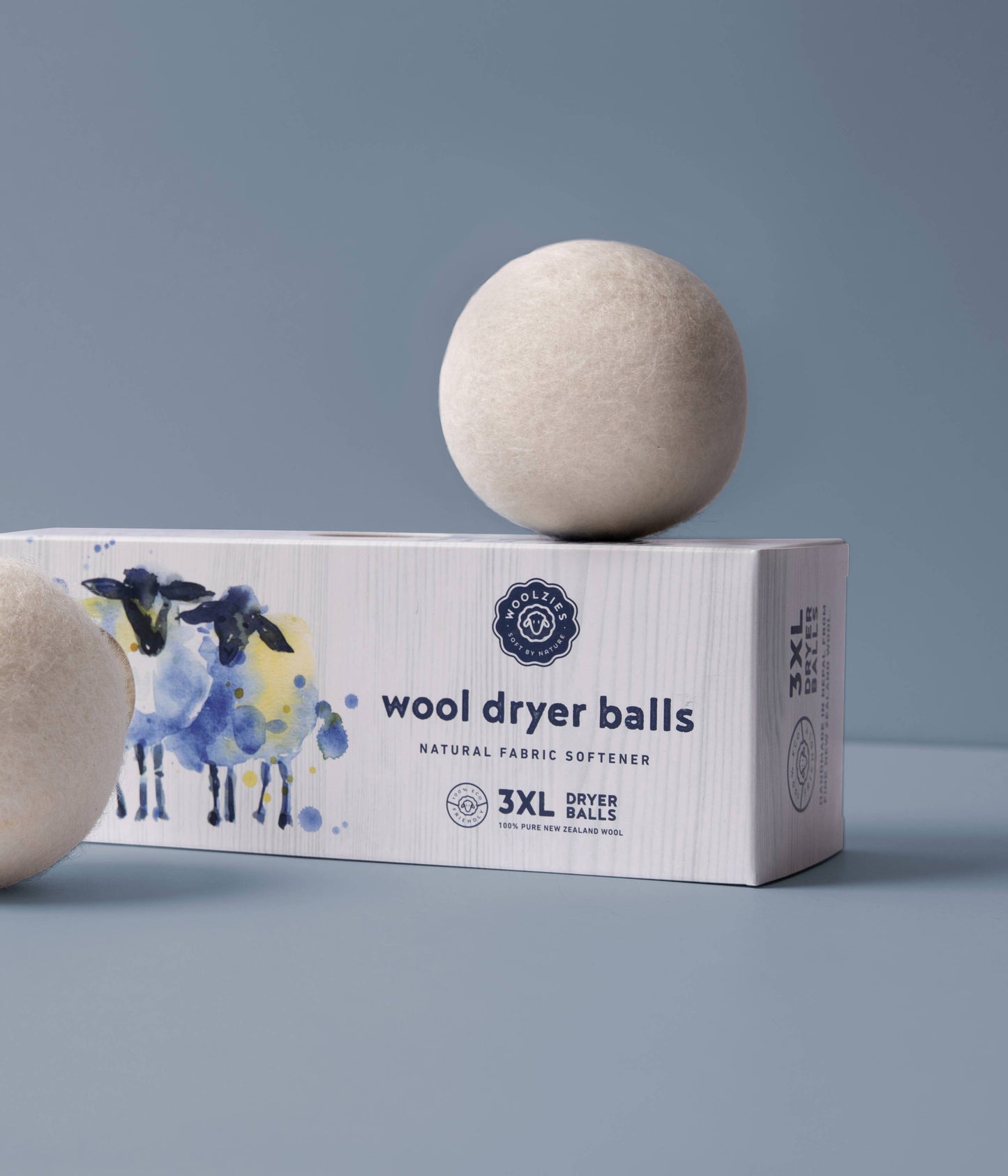 Wool Dryer Balls - Set of 3: Gray