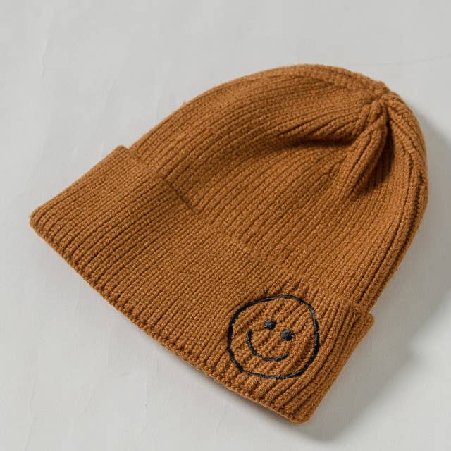 Unisex Baby Beanie/ Knitted Hat- Tan