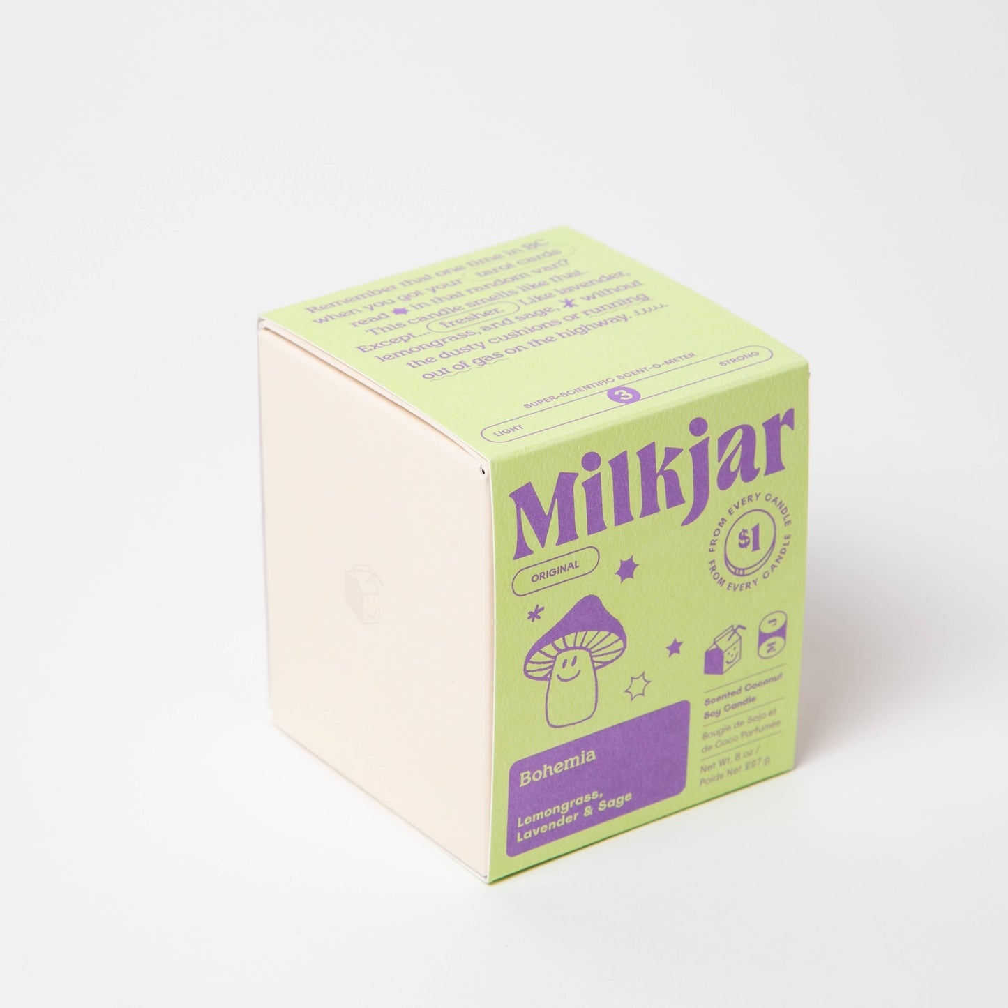 Bohemia - Lemongrass, Lavender & Sage Coconut Soy 8oz Candle