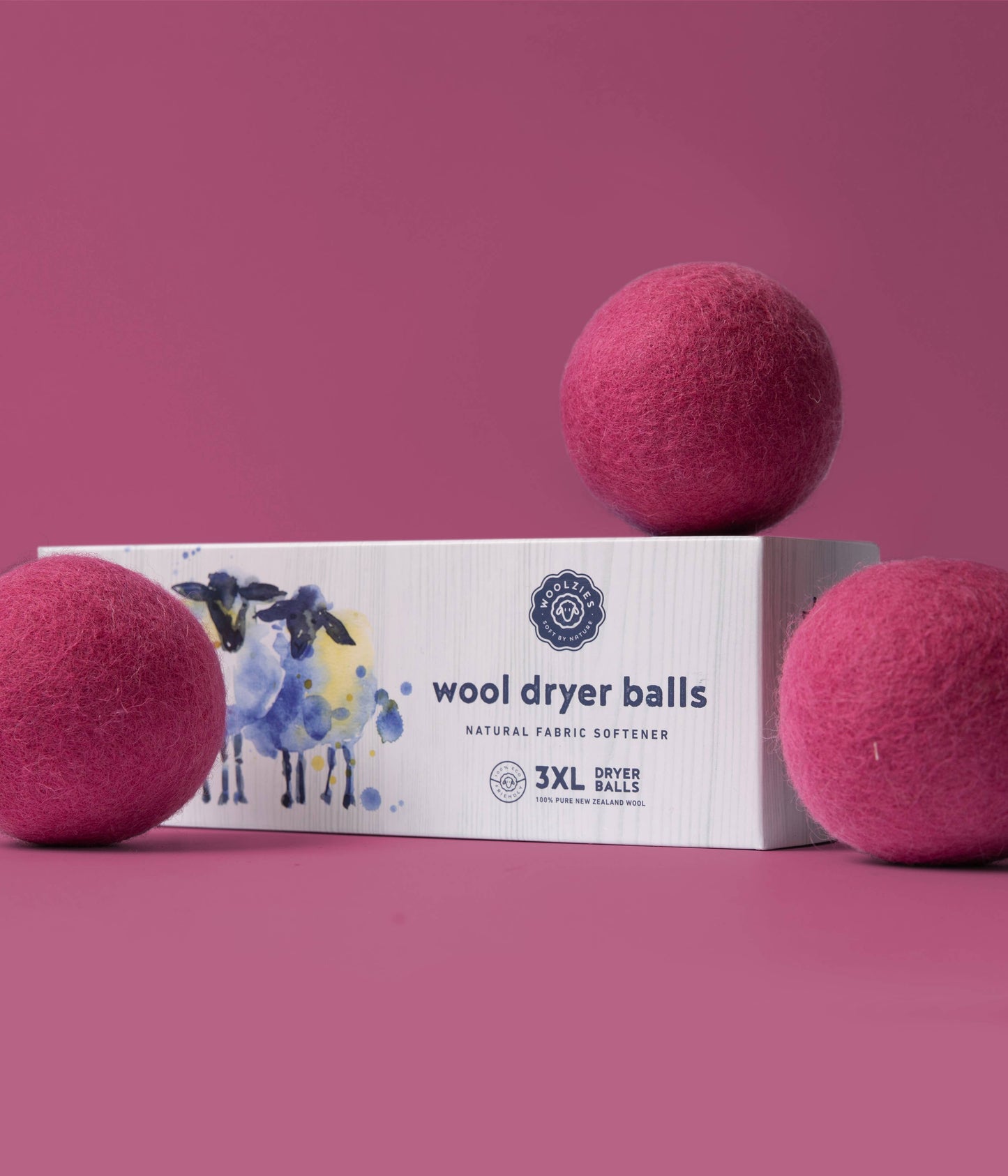 Wool Dryer Balls - Set of 3: Gray