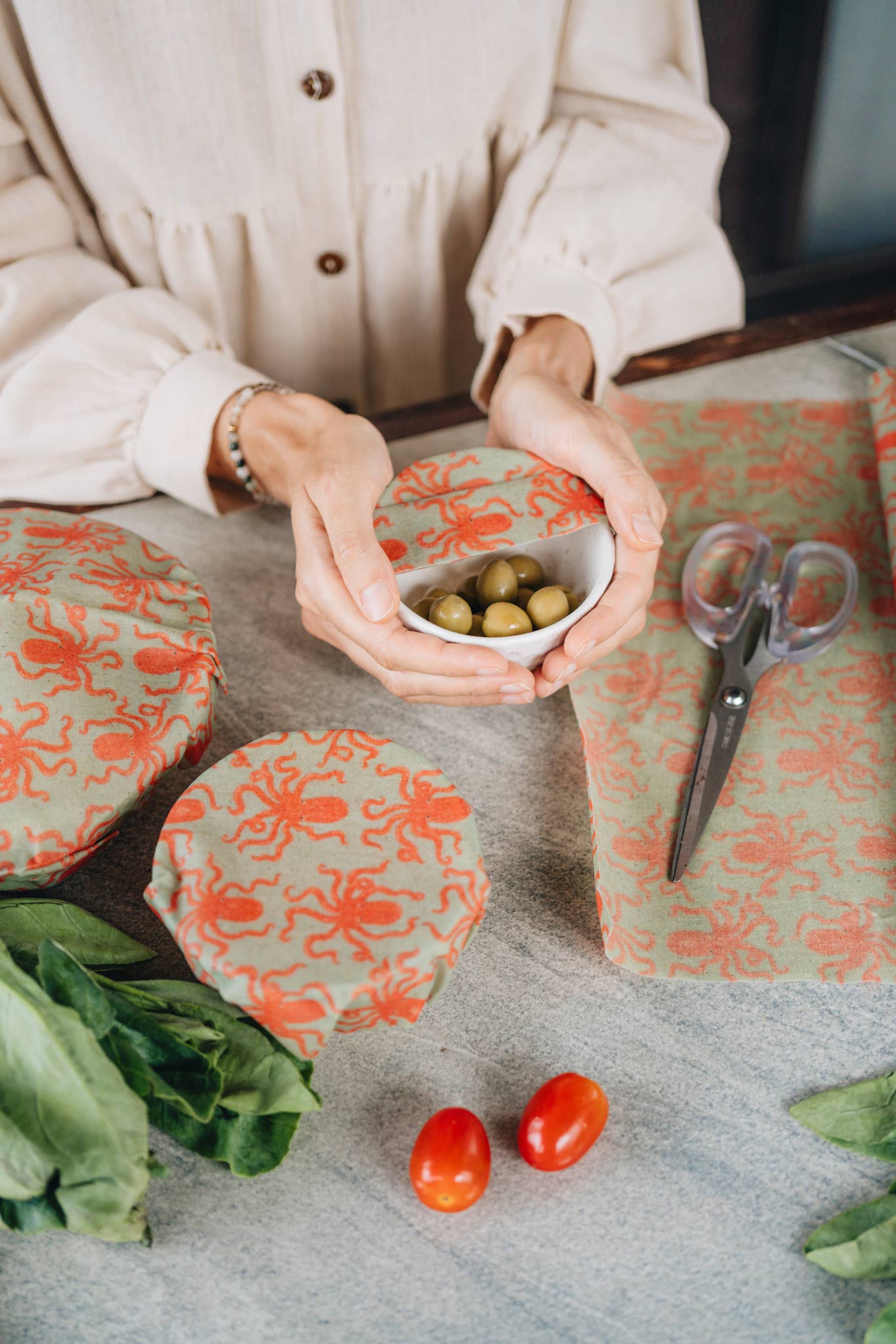 Reusable Beeswax Wrap Roll: Passion Som