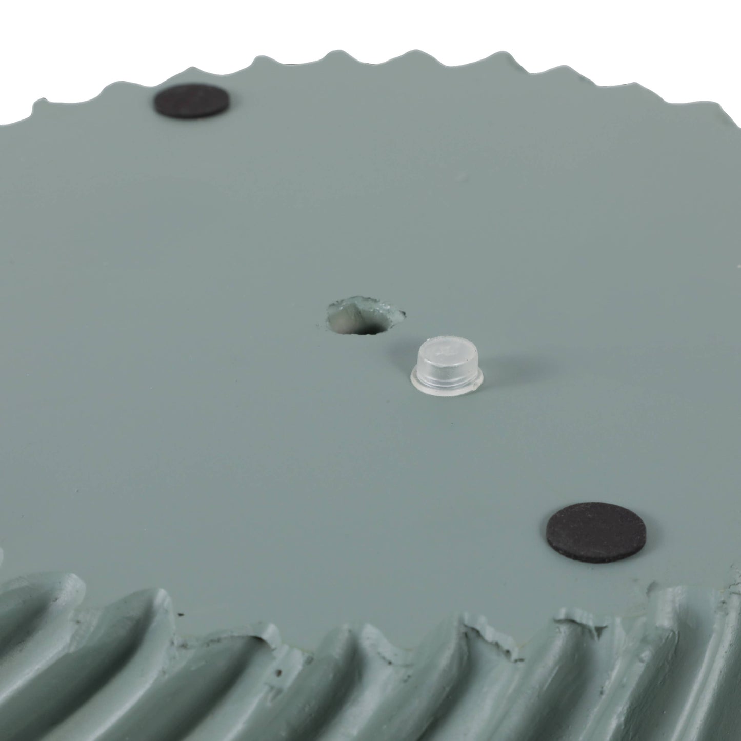 Resin Curvy Lines Rounded Planter Set of 2 - Green, 8/12 in.