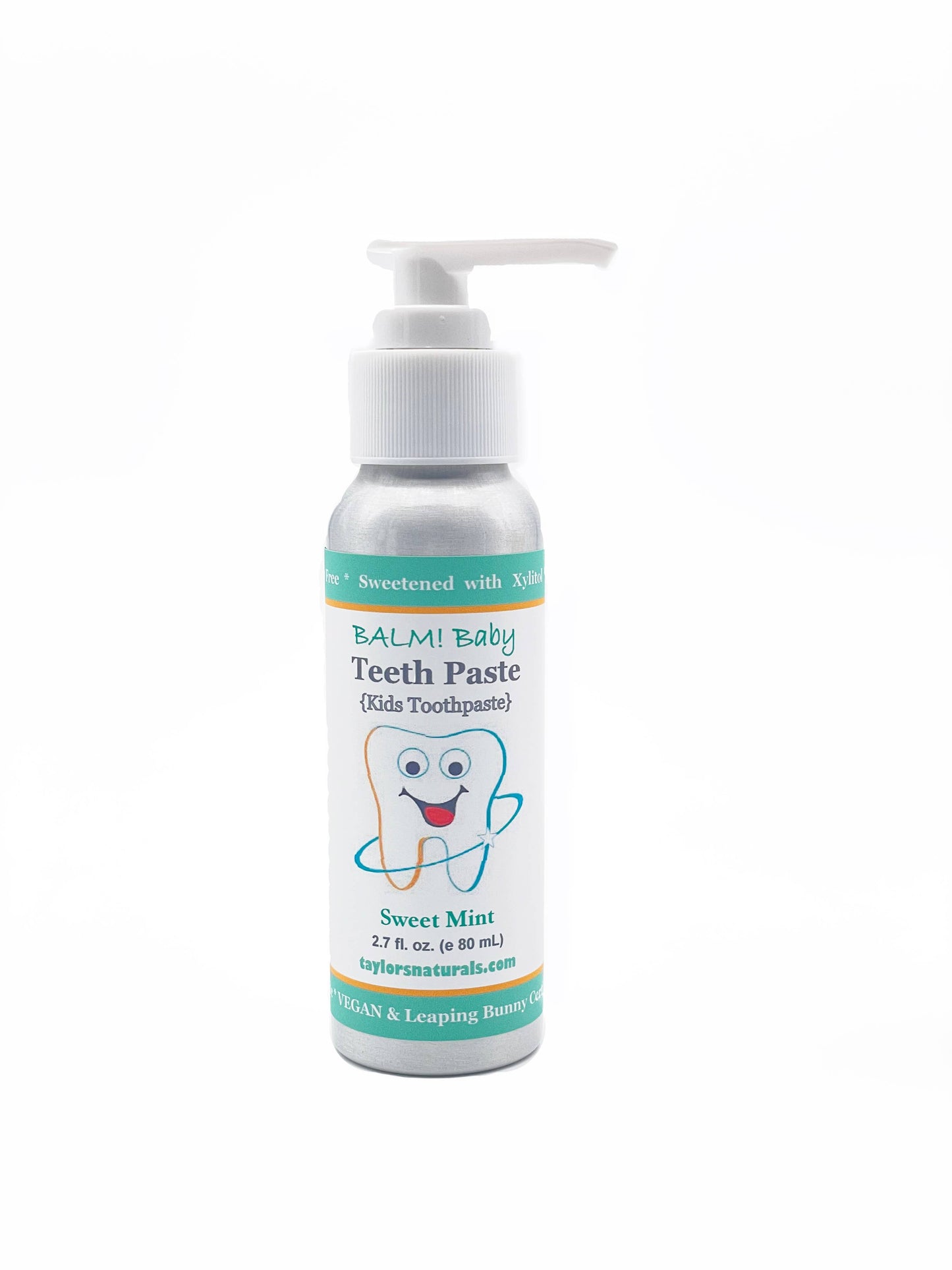BALM! Baby - Teeth Paste Natural Kids Toothpaste w/ Pump: Sweet Orange