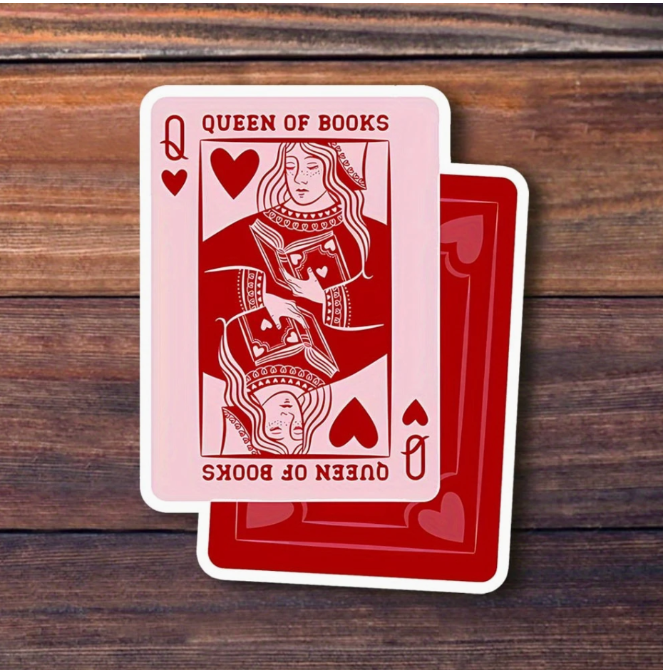 Queen of Books Sticker