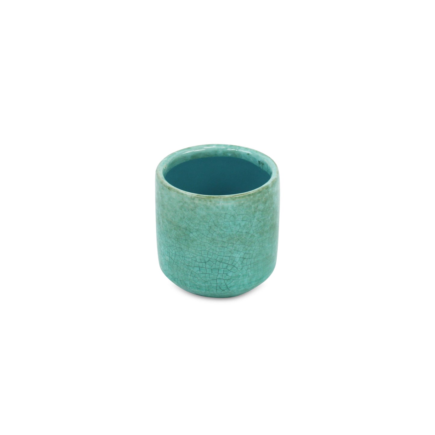 Lavina Mosaic Pattern Green Ceramic Pot: X-Large