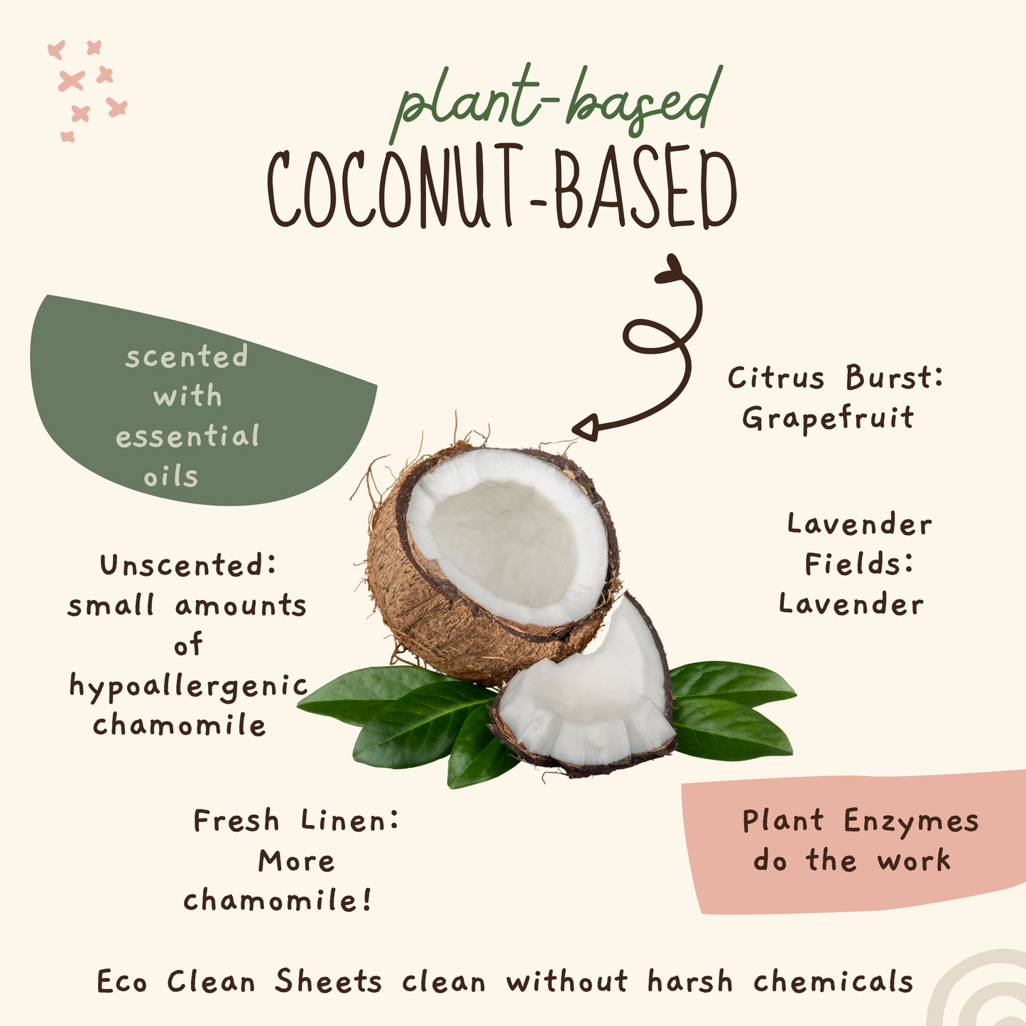 Eco Clean Sheets - Concentrated Laundry Detergent -100 Loads: Unscented