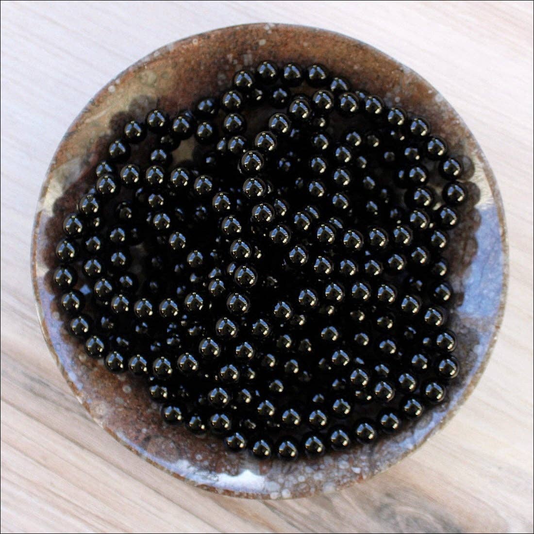 Black Onyx Bracelet 4mm/6mm/8mm - Crystals & Stones: 4mm