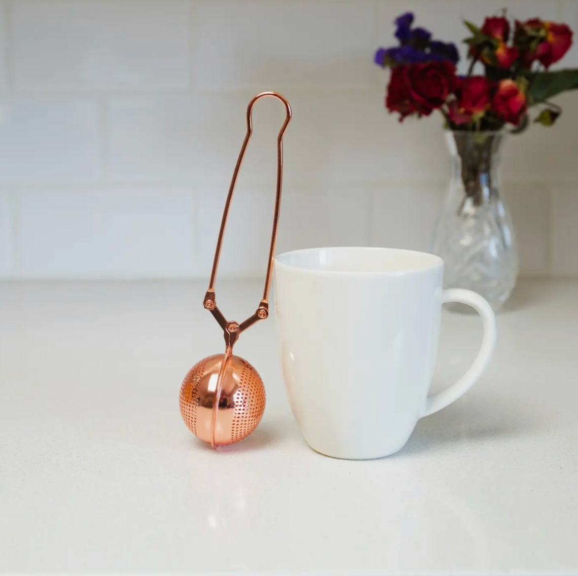 Rose Gold Stainless Steel Tea Strainer | Infuser |Bestseller