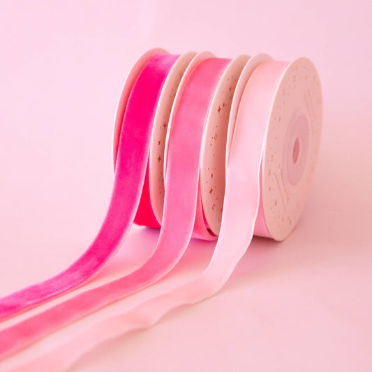 Velvet Ribbon Pack | Pink | Valentine