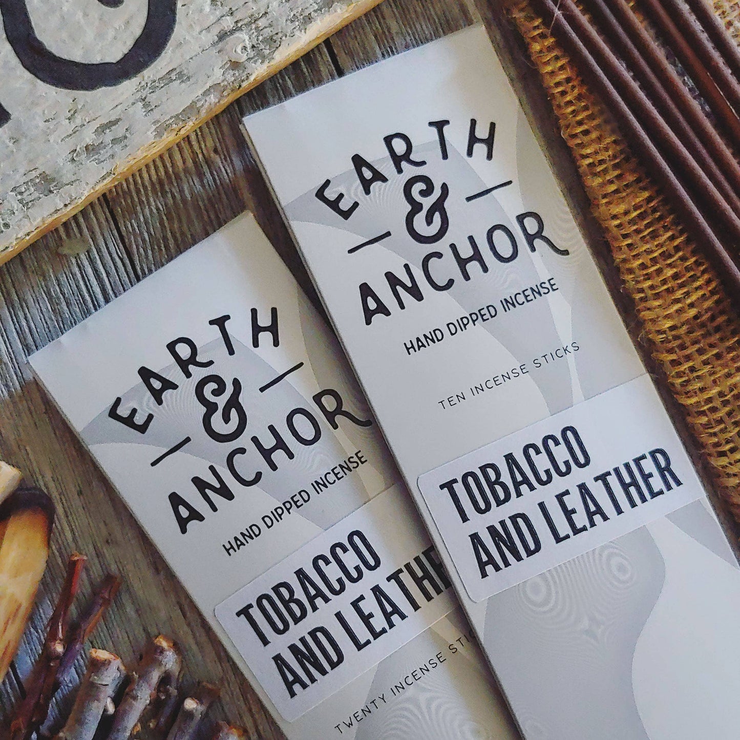 Tobacco & Leather Incense: 10 Sticks