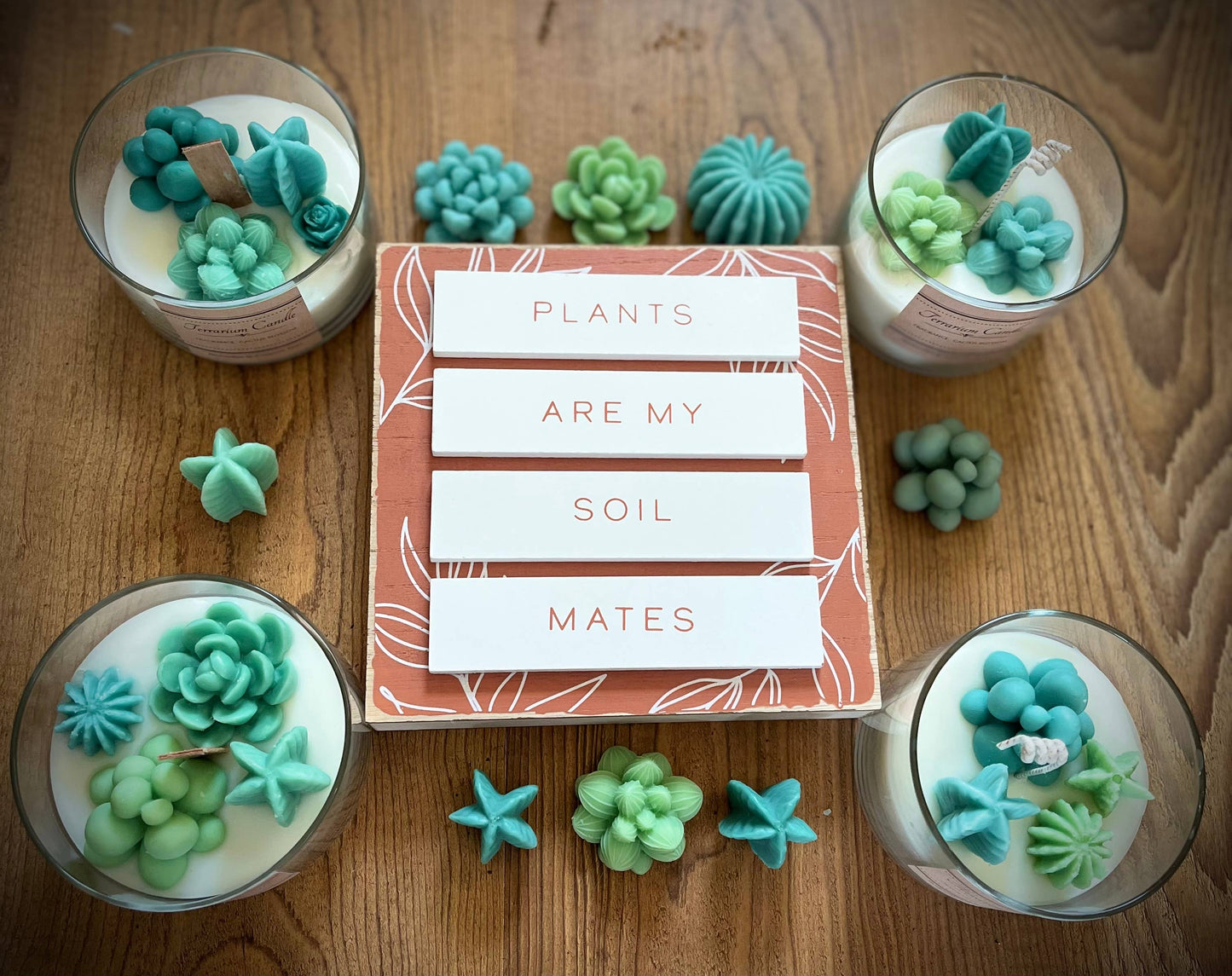 Cacti Blossom Terrarium Candle