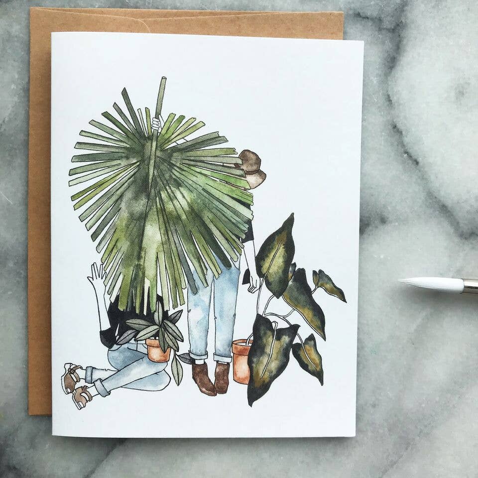 4.25" x 5.5" Florence and the Plant Besties Card