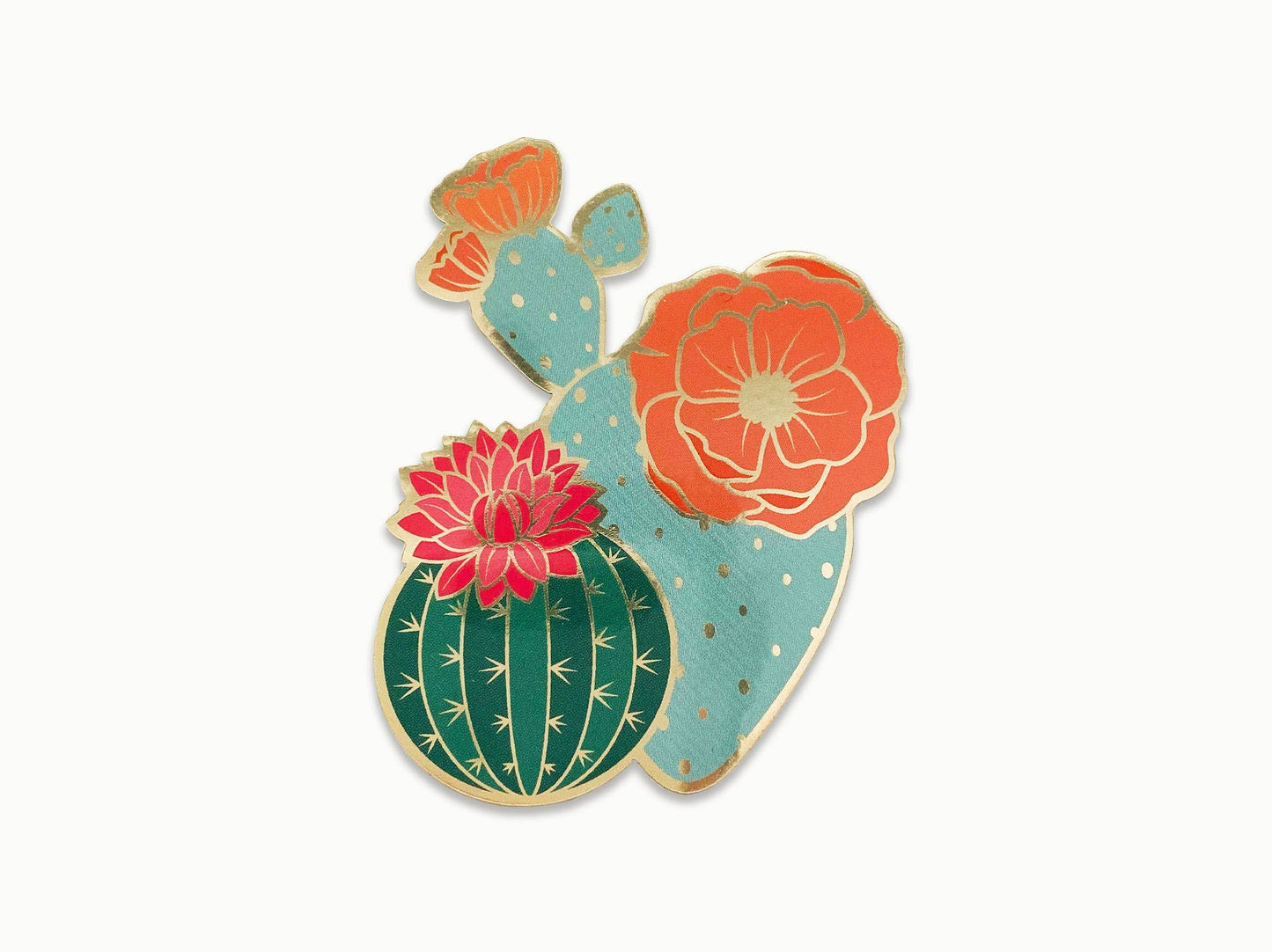 Blooming Cacti Sticker | Stocking Stuffer | Holiday