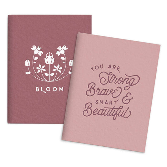 Bloom Strong, Brave, and Beautiful Pocket Notebooks