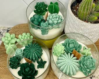 Cacti Blossom Terrarium Candle