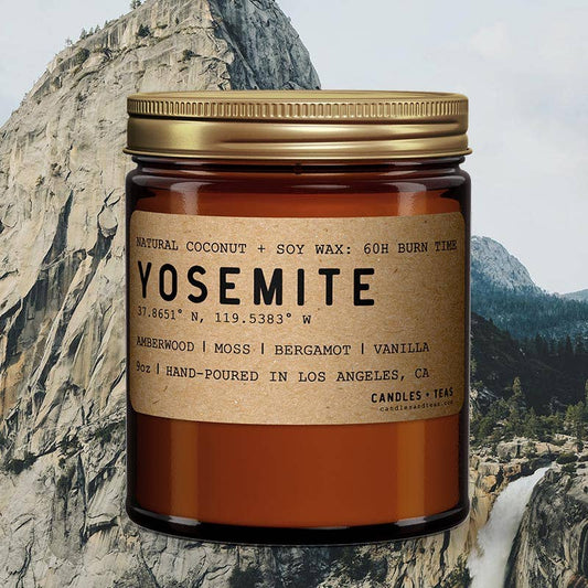 Yosemite, California Candle: Natural Coconut Soy Wax Candle