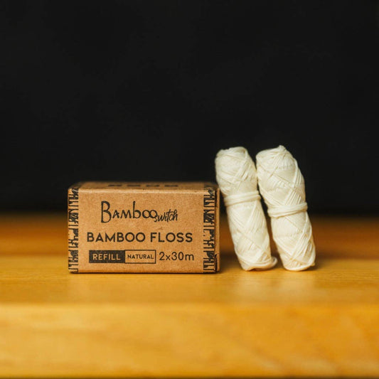Bamboo Floss Refill 2 Pack : Bamboo Natural White Floss