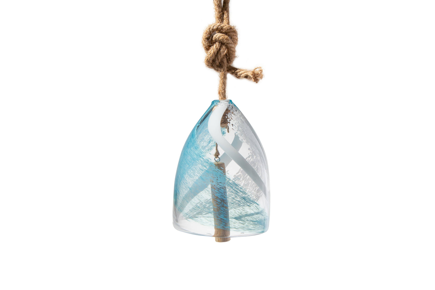 Hand Blown Art Glass Bell Chime