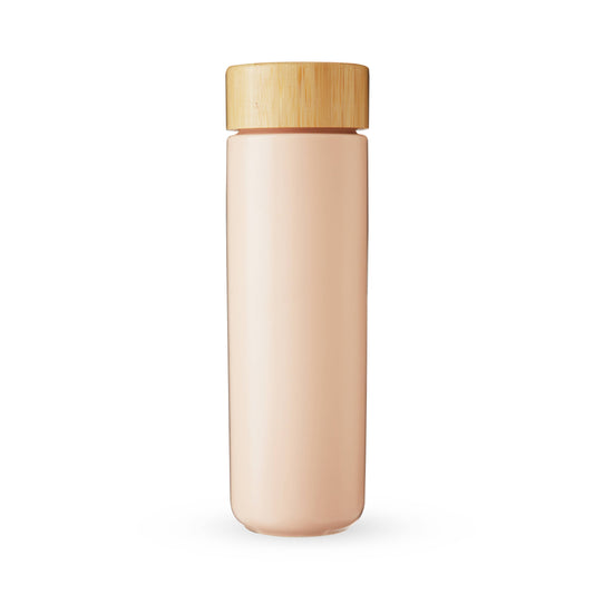 Tatyana Ceramic To-Go Infuser Mug in Coral by Pinky Up