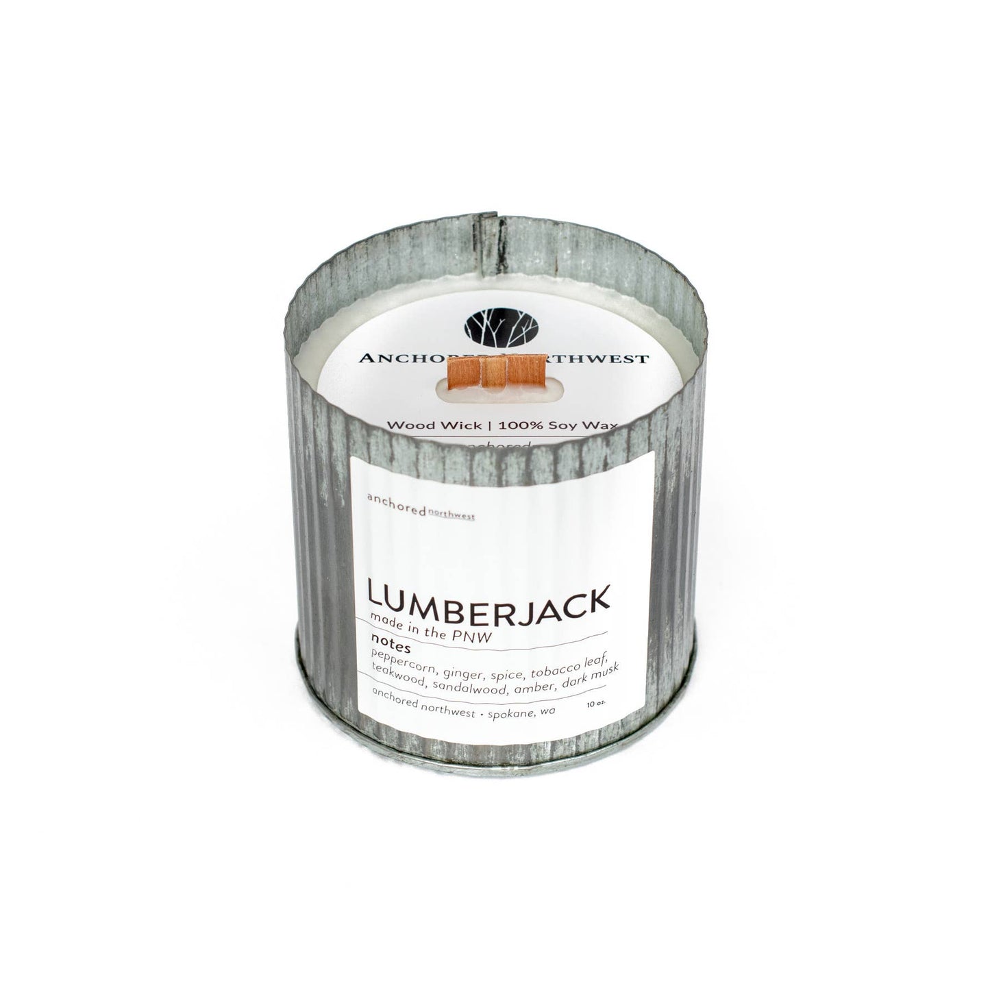 Lumberjack Rustic Vintage Candle