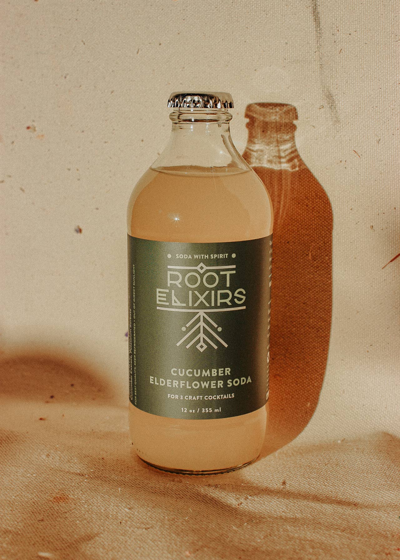 Root Elixirs Sparkling Cucumber Elderflower Cocktail Mixer