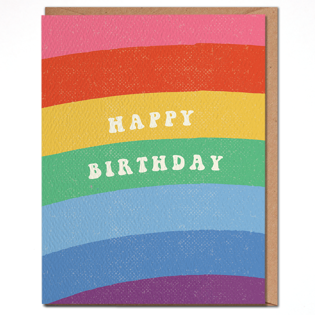 Happy Birthday - Rainbow Birthday card