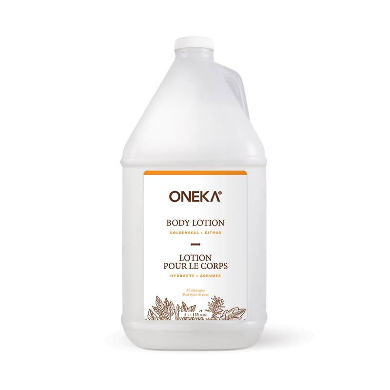 Oneka Goldenseal and Citrus Body Lotion: bulk refill