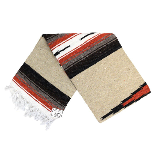 Autumn Earth Brown Baja Diamond Yoga Blanket