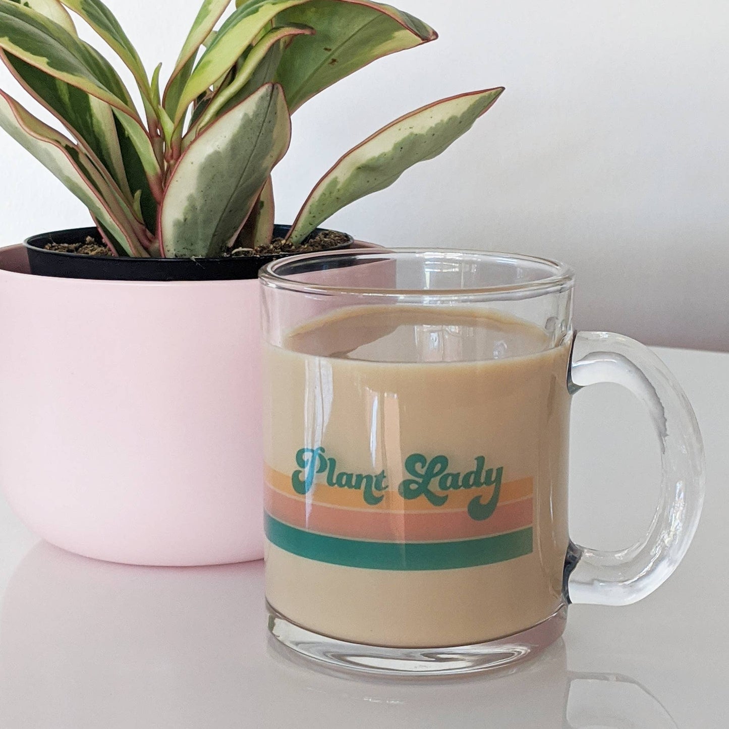 Plant Lady Glass Mug